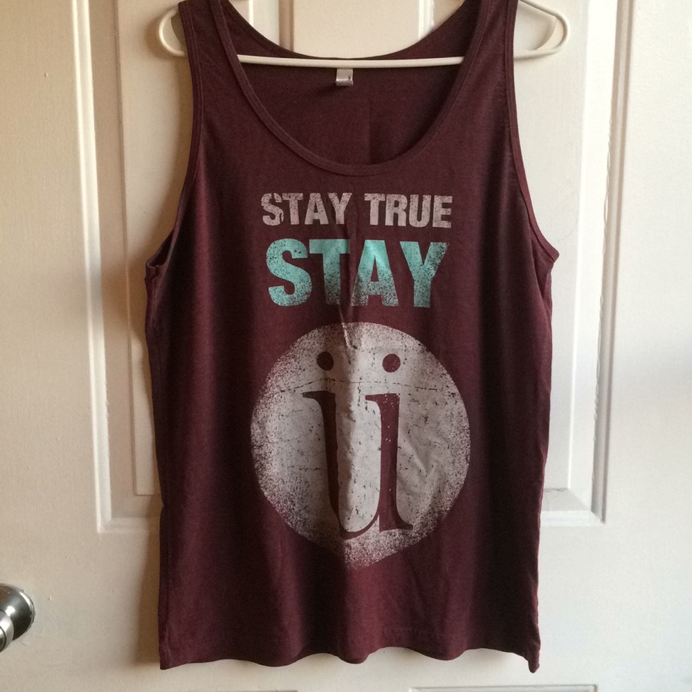 Muscle tank top stay true stay ü